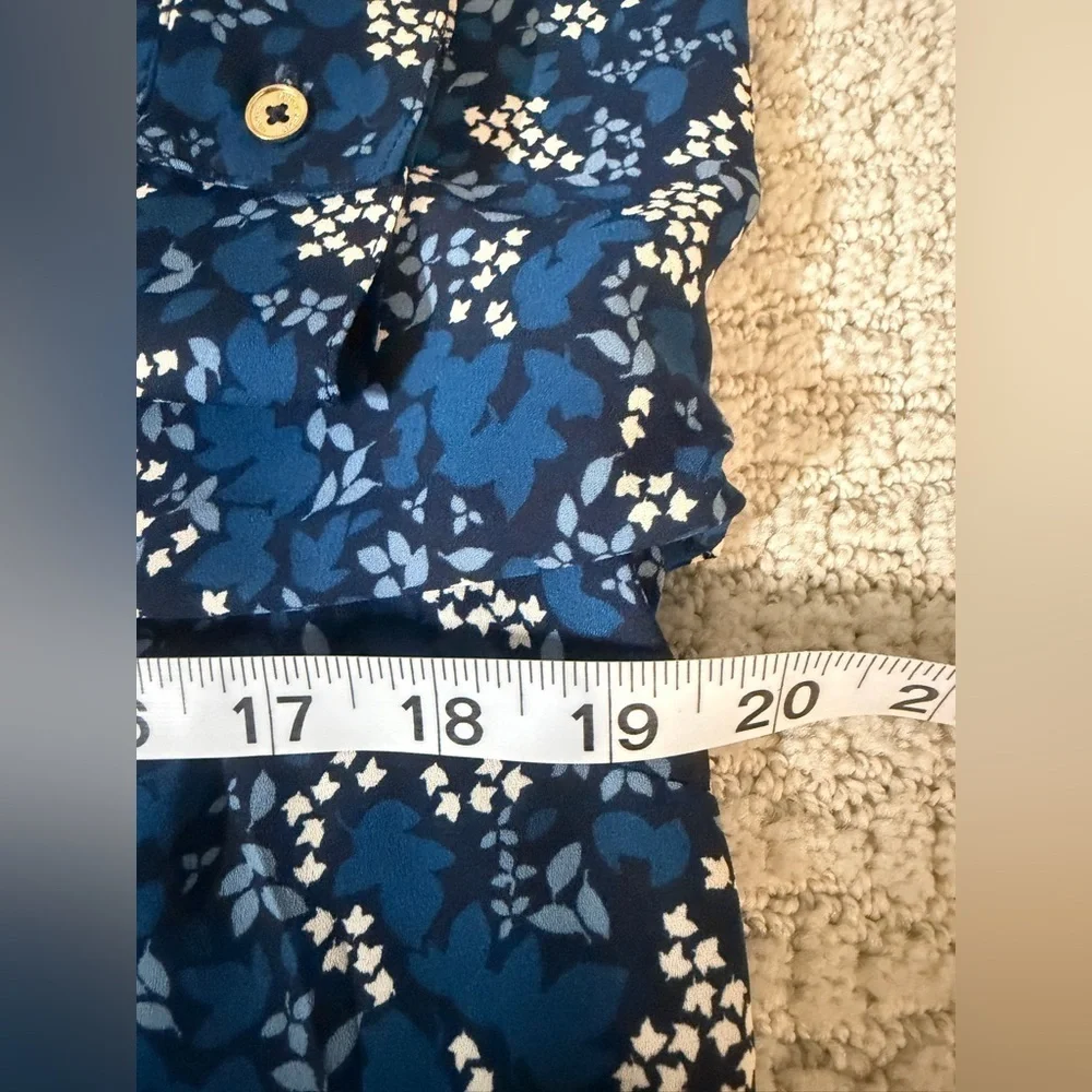 Michael Kors Navy Floral Button-Down Shirt